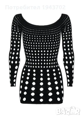 Черна еротична рокля Rocker Obsessive, снимка 4 - Рокли - 47576547