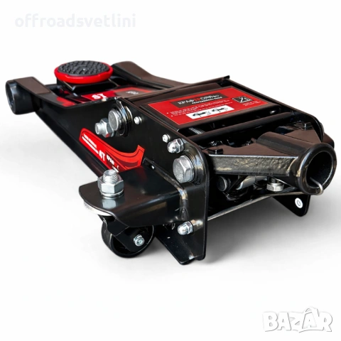 Нископрофилен хидравличен крик KraftRoyal 4T с двойна помпа 83-465 мм, снимка 3 - Други инструменти - 53057759