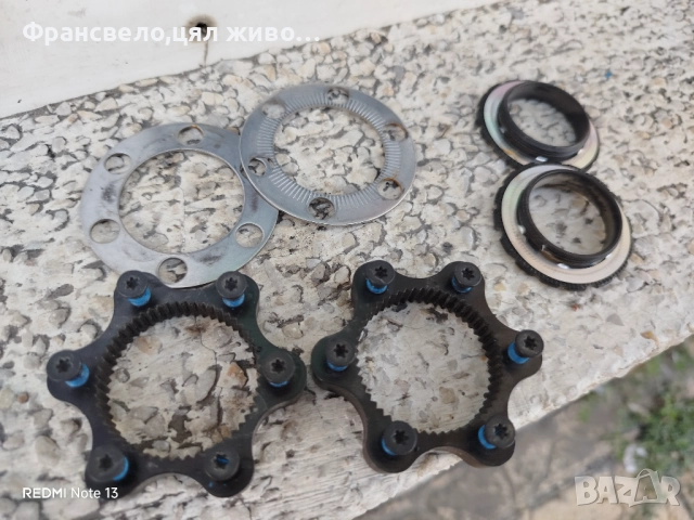 2 броя адаптор за диск 6 дупки, център лоок за велосипед колело 