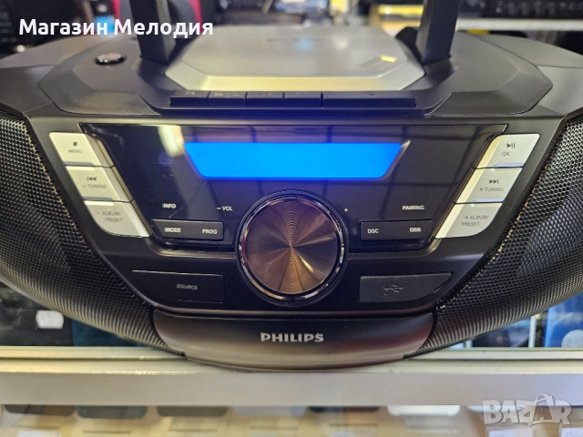 Радиокасетофон Philips AZB798T/12 Има радио, диск, usb, bluetooth, aux, mp3. В перфектно състояние, , снимка 4 - Радиокасетофони, транзистори - 48846631