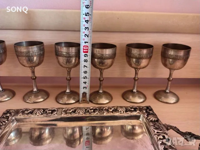 Страхотен Стар Посребрен  Сервиз, снимка 8 - Антикварни и старинни предмети - 49338815