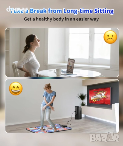 BEBAPOW USB танцова подложка за компютър/PC за домашно забавление и упражнения, само Windows, снимка 6 - Друга електроника - 51934160