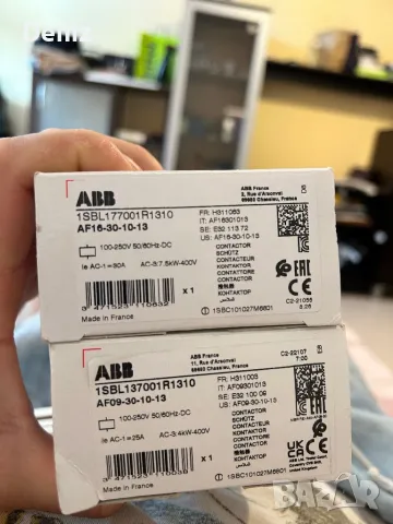ABB КОНТАКТОР AF16- 30- 10- 13 100-250V  50/60HZ, снимка 9 - Други - 49771460