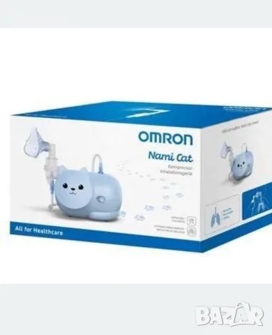 Omron Котето Нами Компр отесорен небулайзер Инхалатор, чисто нов, не разпечатан.