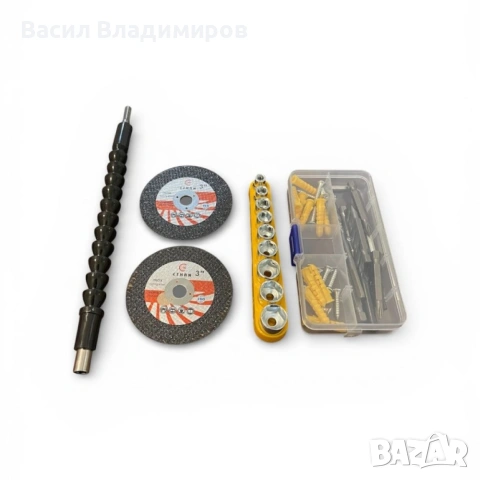 Комплект акумулаторен ударен винтоверт + мини ъглошлайф STAHLMAYER 24V, снимка 2 - Други инструменти - 53616877