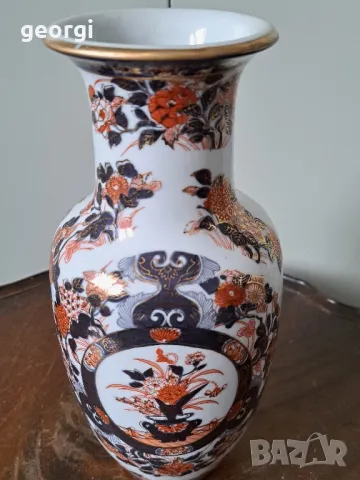 японска порцеланова ваза Imari   10/2, снимка 2 - Вази - 48904002