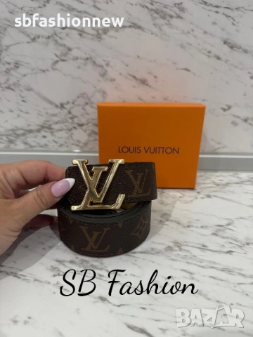 Louis Vuitton колан естествена кожа в кутия, снимка 3 - Колани - 53652704