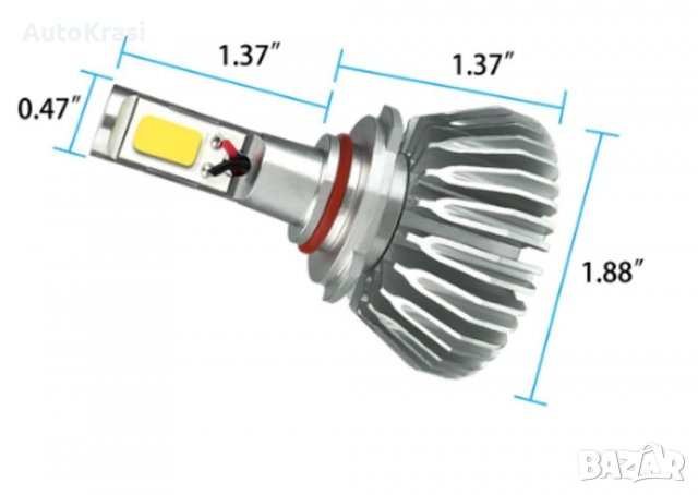 Лед крушки H7 12-24V 24W 2БР/К-Т - KRU011, снимка 5 - Аксесоари и консумативи - 39185261