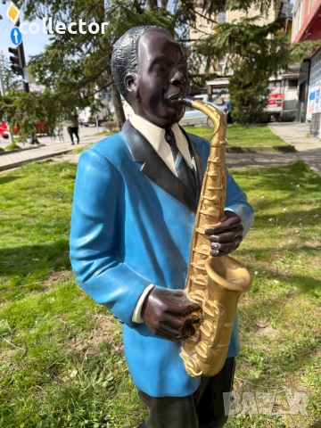 Декоративна фигура на джаз музикант. №7953, снимка 4 - Колекции - 53825705