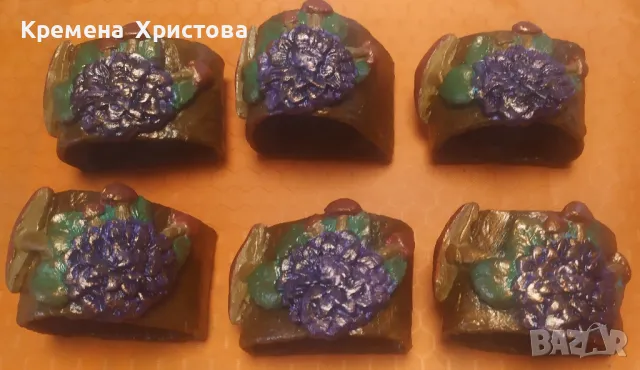 Комплект пръстени/рингове/ за салфетки , снимка 2 - Други - 49665133