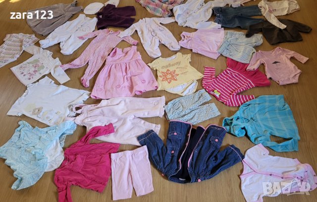 Лот (29 броя) дрехи за момиче 0-9м ( gap, marks & spencer, george, f&f, снимка 3 - Други - 41748758