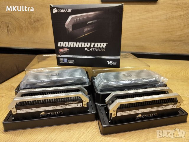 Продавам Corsair Dominator Platinum 16 GB DDR4 4x4gb 3200mhz, снимка 4 - RAM памет - 41407708