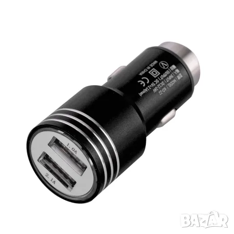 Зарядно за кола с два USB и три накрайника