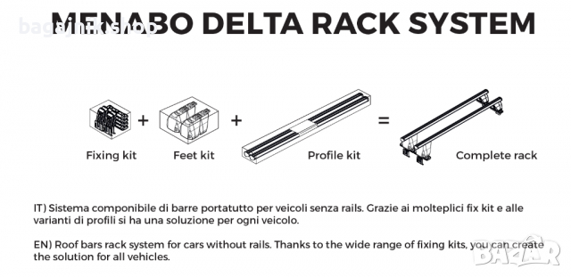 Напречни греди Audi,Chevrolet,Ford,Toyota -Menabo DLKIT36G -M, снимка 10 - Аксесоари и консумативи - 36309872