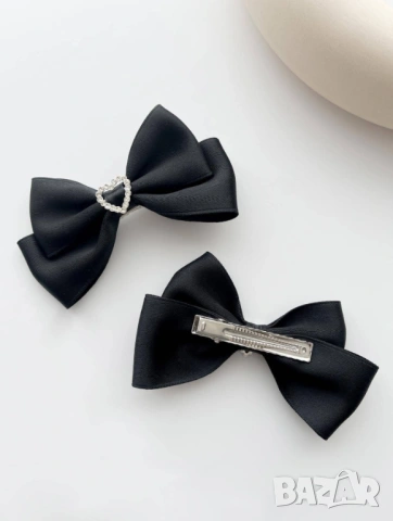 Фиба панделка с камъчета в турско синьо или черно, вдъхновена от Petite Fleur, снимка 3 - Аксесоари за коса - 48765783