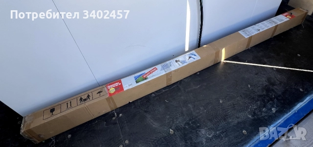 Тента с горно и долно закрепване SunFun BlueWhite 300, чисто нова, неотваряна!, снимка 2 - Градински мебели, декорация  - 52059261