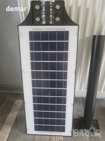 Worshow Соларна улична лампа 1000W, сензор за движение - 864LED 6500K, дистанционно, IP65, снимка 10 - Соларни лампи - 51157192