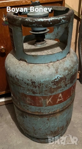 Газова бутилка с предпазен клапан с защита винтил комплект 