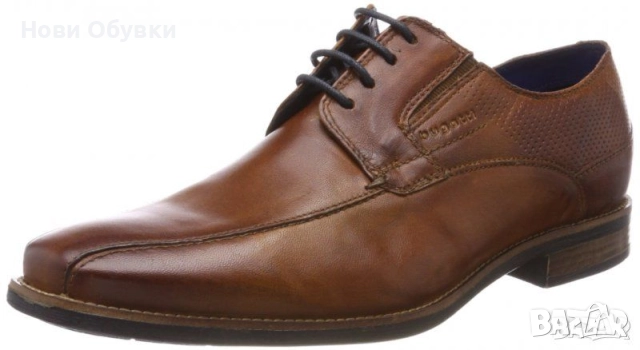 Bugatti, 44, нови, оригинални мъжки обувки, естествена кожа