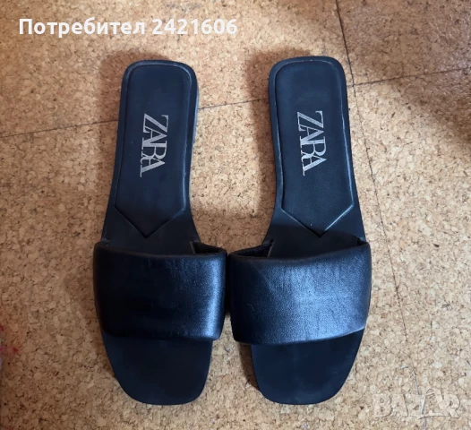 39 размер кожени чехли ZARA, снимка 1