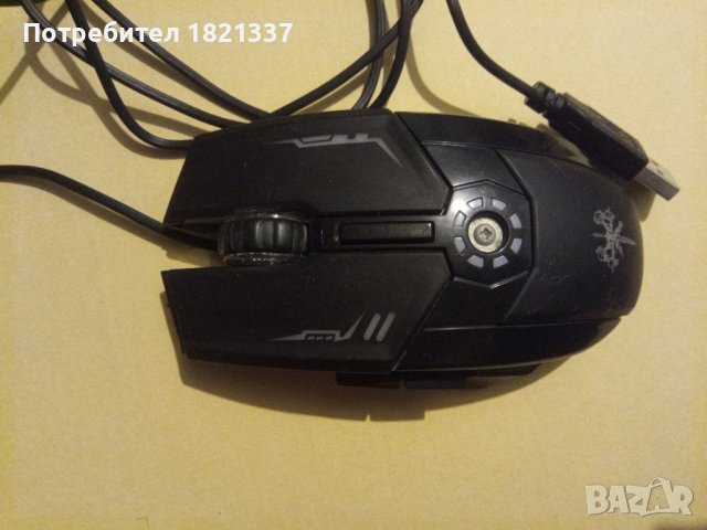 Геймърска мишка, кабелна USB, светеща , снимка 8 - Клавиатури и мишки - 40087610