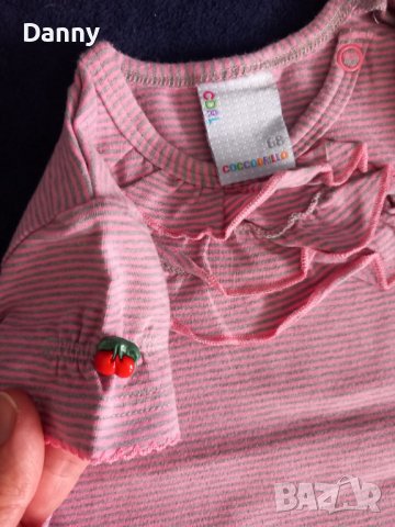 Комплект блузка и сукманче с черешки Кокодрило/Coccodrillo 68см, снимка 4 - Комплекти за бебе - 40959224