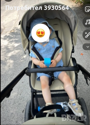 Продавам детска количка Anex M/type Sage с 2 коша Гр.Пирдоп, снимка 5 - Детски колички - 53083294