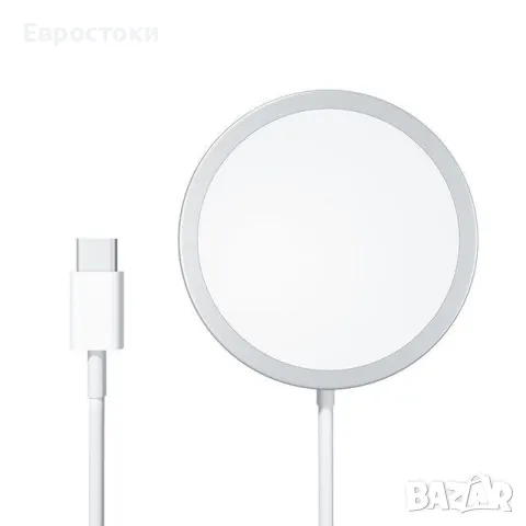 Apple Mag Safe Charger A2140 (MFI) Безжично Магнитно зарядно устройство, бързо зареждане, снимка 2 - Аксесоари за Apple - 49455641