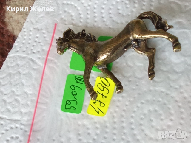 Бронзова фигурка на кон 47790, снимка 11 - Антикварни и старинни предмети - 52730598