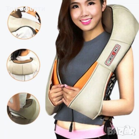 6D Шиацу масажор-масаж с 6 копчета за управление