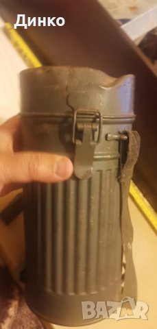 Немска кутия за противогаз от ВСВ Луфтшуц оригинал., снимка 4 - Антикварни и старинни предмети - 40244642