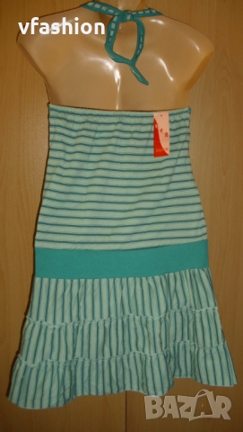 Нова трикотажна рокля-зелено рае, снимка 5 - Рокли - 36088593