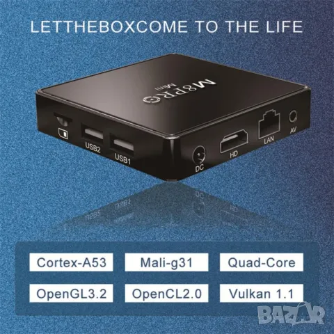 Конзола M8 Pro TV Game Box 4K HDMI 2.4G с Два Джойстика и дистанционно над 33 000 игри

, снимка 5 - Дистанционни - 48941111