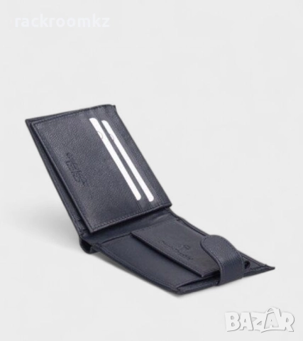 Мъжки портфейл в син цвят с копче Sergio Tacchini 50116P032, снимка 3 - Портфейли, портмонета - 51546219