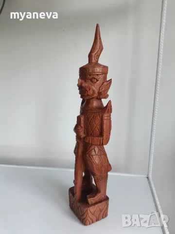 Vintage тайландска дърворезба на Якша , вид природен дух, снимка 5 - Статуетки - 50181268