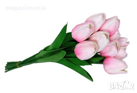 Красиви и реалистични лалета за пролетно настроение, снимка 2 - Изкуствени цветя - 40353568