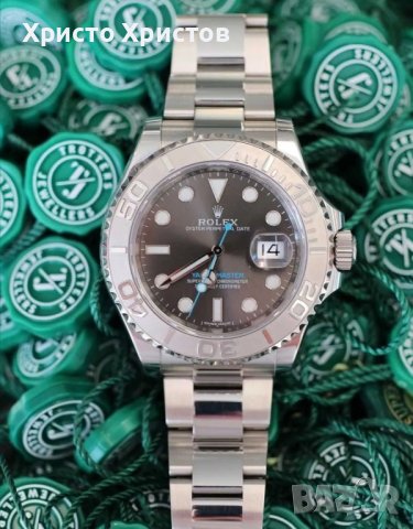 Мъжки луксозен часовник Rolex Yacht-Master Platinum 126622 сребро, снимка 2 - Мъжки - 41632881