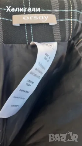 Дамска карирана къса пола Орсей Orsay , размер 40, снимка 3 - Поли - 49149788