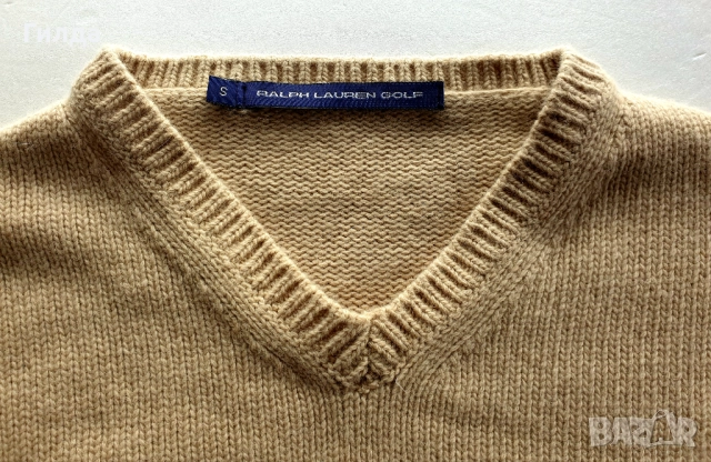 Ralph Lauren Golf 100% вълна пуловер S, снимка 4 - Блузи с дълъг ръкав и пуловери - 52770310