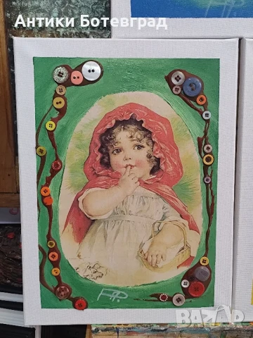 Авторски картини с детски мотиви , снимка 3 - Картини - 50531120