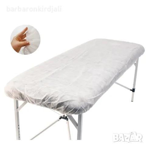 Чаршаф за кушетка 100 х 230 с половин ластик, снимка 2 - Козметични уреди - 47895874