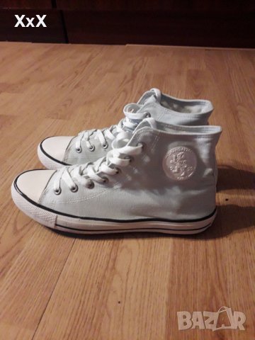 Бели високи кецове Grand Attack, снимка 2 - Кецове - 38842176