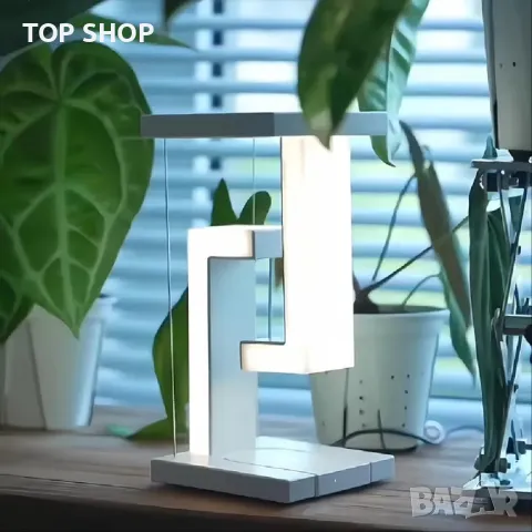 Смарт Настолна Левитираща LED лампа/Димируема/сензорно у-е/Безжично зареждане/2 USB порта, снимка 10 - Настолни лампи - 49308514