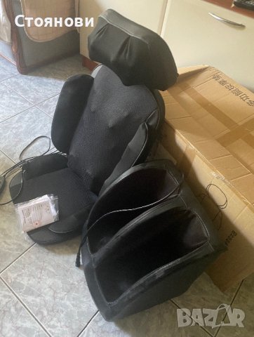 Най-новият електрически масажор за крака Нагряване и вибрация Масаж на гръб Възглавница за стол Уред, снимка 17 - Други - 41887831