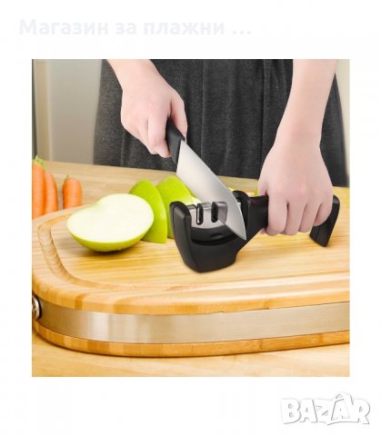 КОМБИНИРАНО ТРОЙНО ТОЧИЛО ЗА НОЖОВЕ - код 3-в-1, снимка 2 - Аксесоари за кухня - 34264807