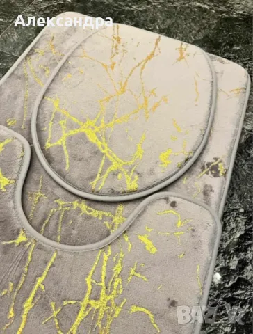Комплект от 3 неплъзгащи се килимчета,мраморна визия, снимка 8 - Други - 49203496