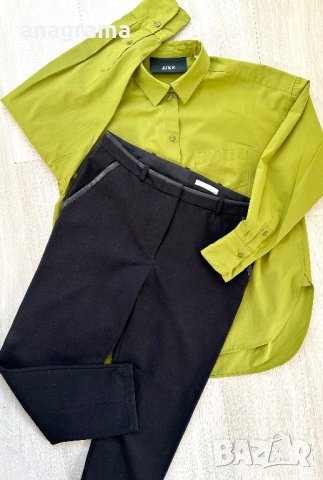 Hugo Boss елегантен  слим панталон  и риза JJXX в наситен цвят, снимка 15 - Панталони - 44208937