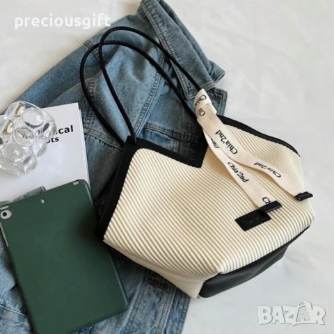 Дамска голяма стилна ежедневна чанта, снимка 4 - Чанти - 51142048