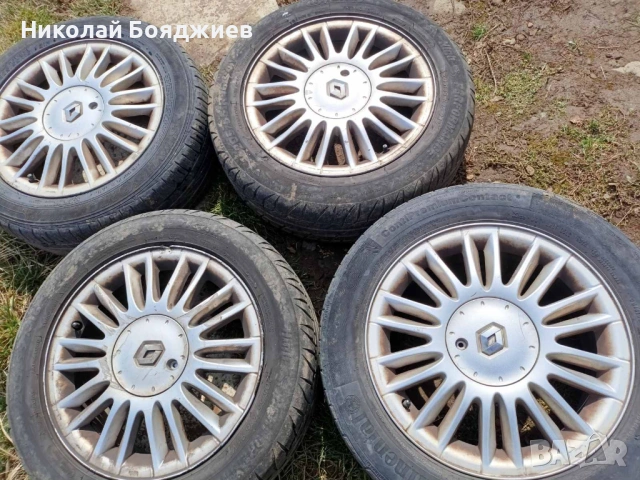 Продавам алуминиеви джанти с летни гуми 4 броя употребявани, снимка 2 - Гуми и джанти - 53767207