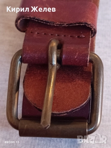 Оригинален марков кожен колан ХОЛАНДСКИ ДИЗАИН 26612, снимка 2 - Колани - 51859309